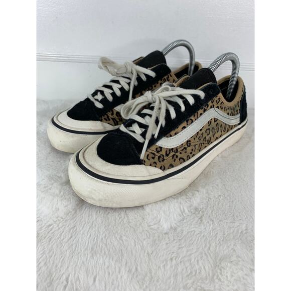 Vans Decon UltraCush Leopard Cheetah Suede Shoes Women’s Size 8.5 - Picture 1 of 8